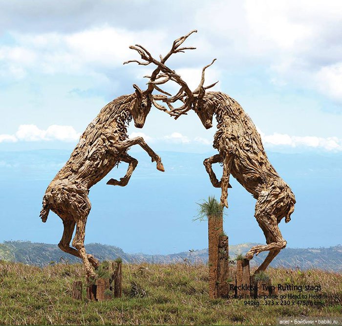 Скульптуры из коряг от Джеймса Дорана-Уэбба (James Doran Webb)