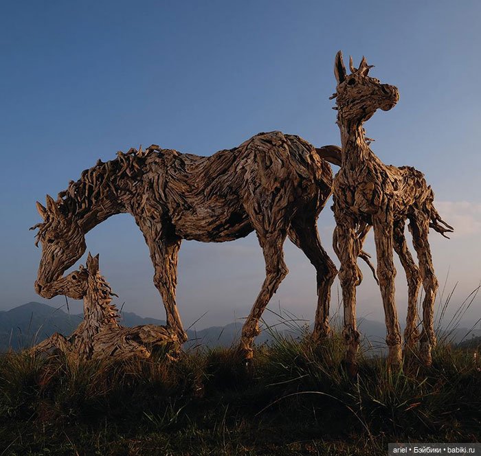 Скульптуры из коряг от Джеймса Дорана-Уэбба (James Doran Webb)