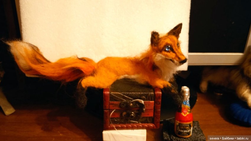 Игрушки из шерсти -"Ох уж эти лисы!" (фото 6)