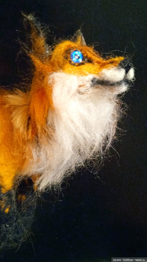 Игрушки из шерсти -"Ох уж эти лисы!"