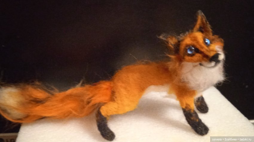 Игрушки из шерсти -"Ох уж эти лисы!" (фото 10)