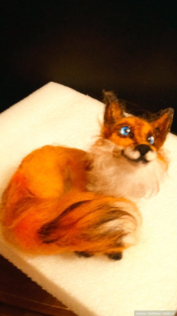 Игрушки из шерсти -"Ох уж эти лисы!" (фото 3)