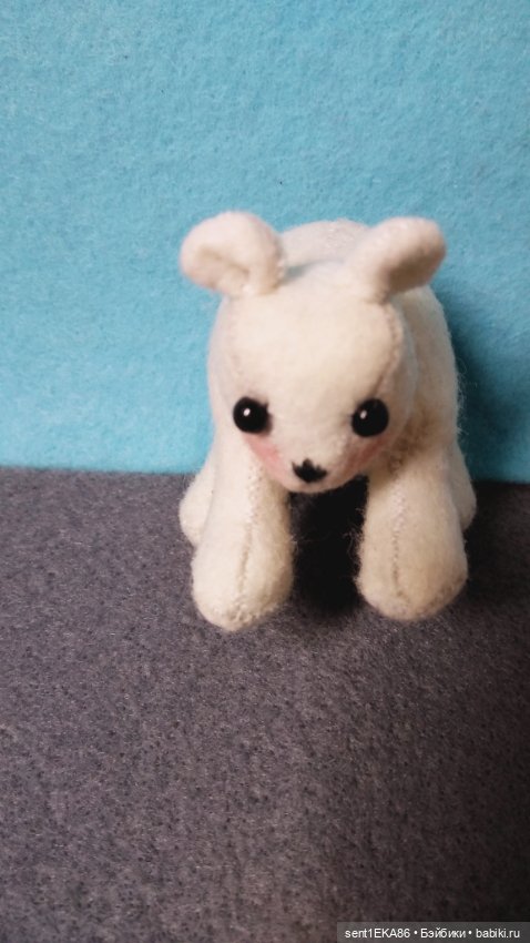 Белый медвежонок — Текстильные игрушки и примитивы: кофейные (фото 4)