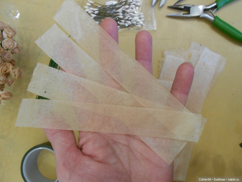 МК: Венок для антикварной, винтажной куклы. По МК Barbara Jean, с использоваными чайными пакетиками (фото 10)