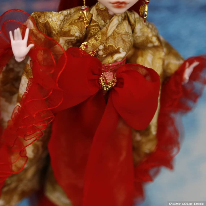 Кимоно: Аматерасу — ООАК Monster High и Ever After High: репейнт (фото 6)