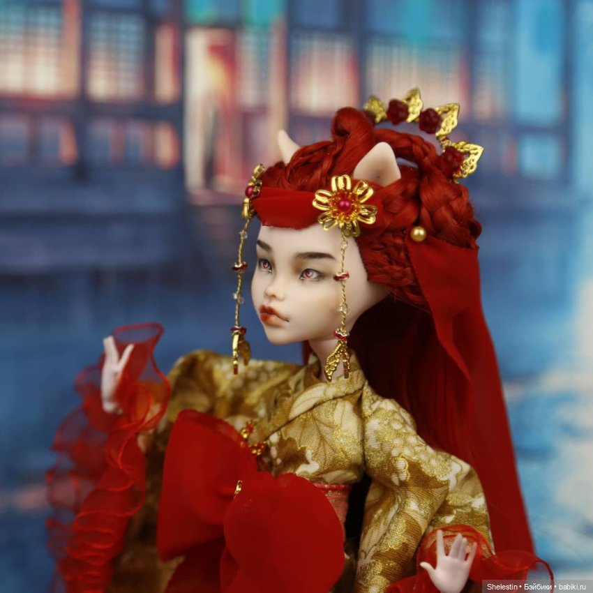 Кимоно: Аматерасу — ООАК Monster High и Ever After High: репейнт