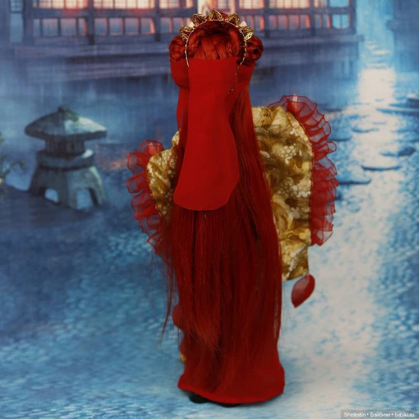 Кимоно: Аматерасу — ООАК Monster High и Ever After High: репейнт (фото 5)