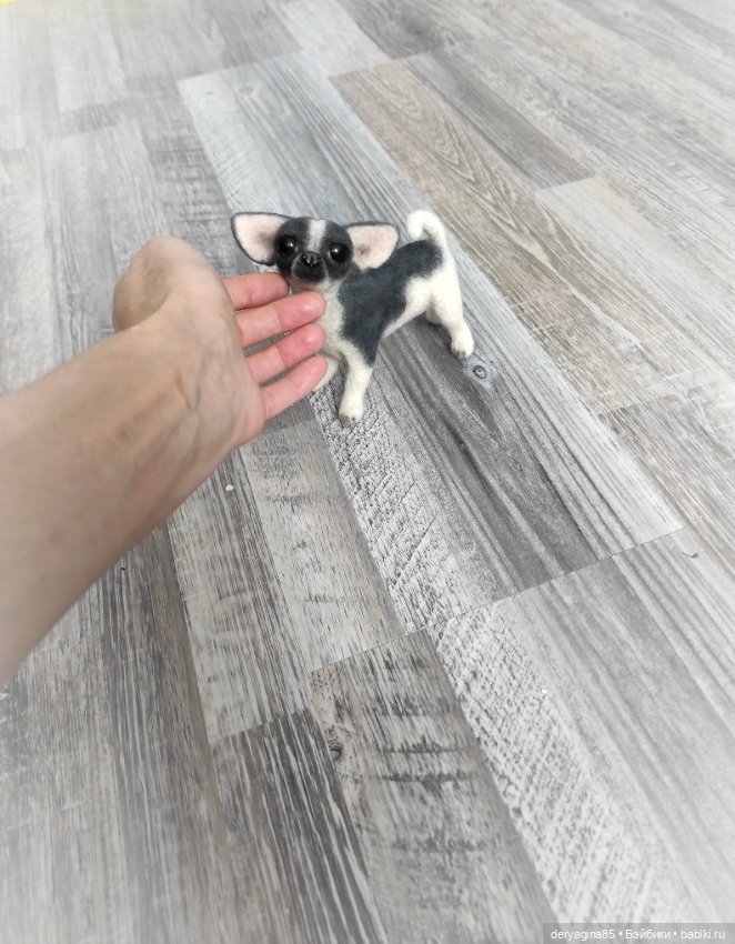 Чихуахуа — Валяные игрушки из шерсти: сухое валяние (фото 3)