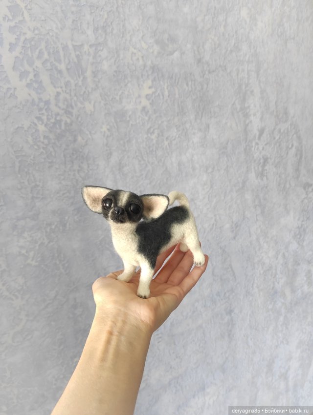 Чихуахуа — Валяные игрушки из шерсти: сухое валяние (фото 6)