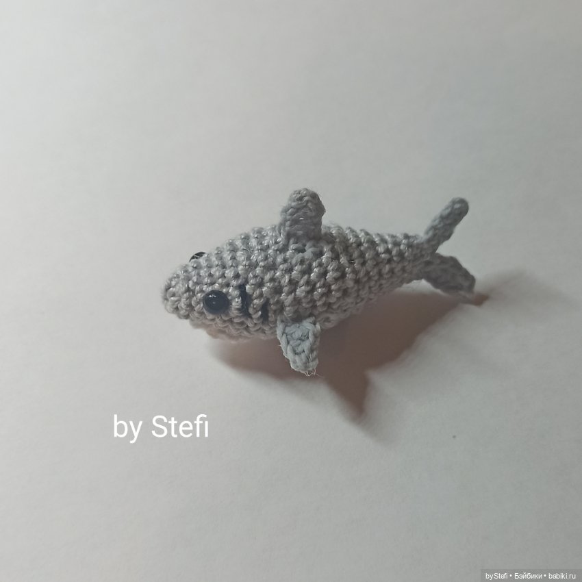 Акула? Или анчоус — Вязаные игрушки и амигуруми: крючком (фото 10)