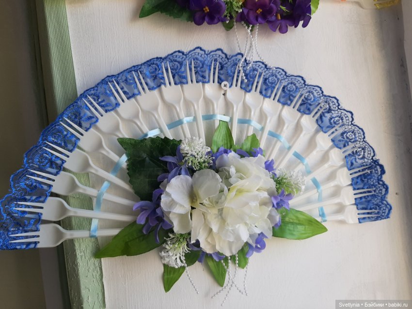 Веера для интерьера — Авторские игрушки из разных материалов: синельная проволока (фото 2)