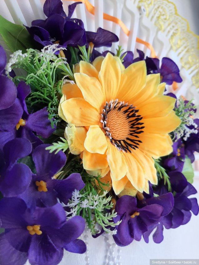 Веера для интерьера — Авторские игрушки из разных материалов: синельная проволока (фото 4)