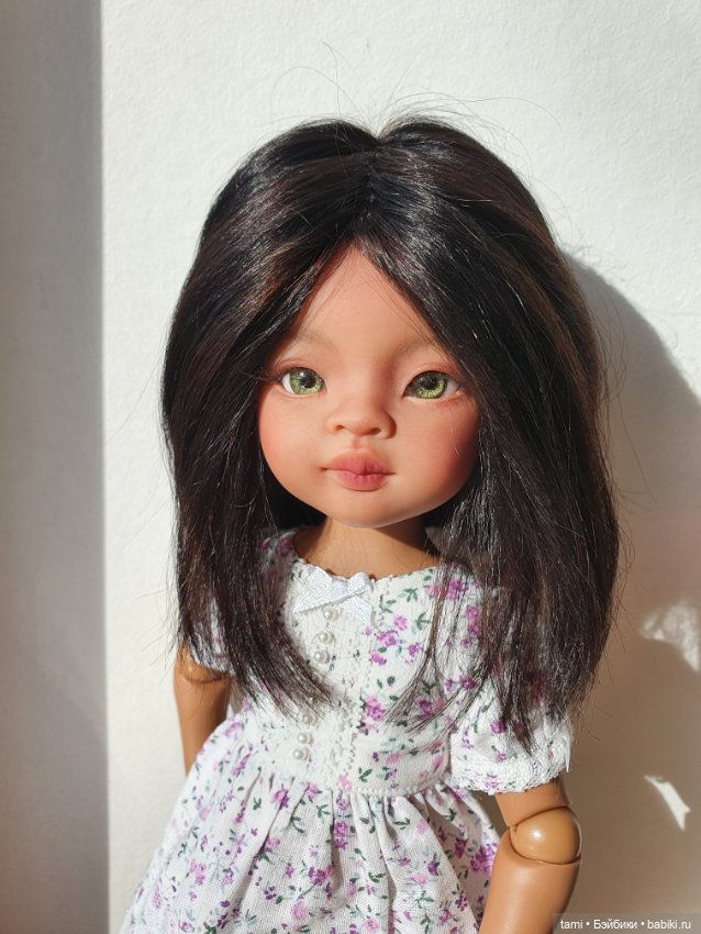Моя мулаточка Мэйли — ООАК Paola Reina (Паола Рейна) и испанских кукол: перерисовка (фото 4)
