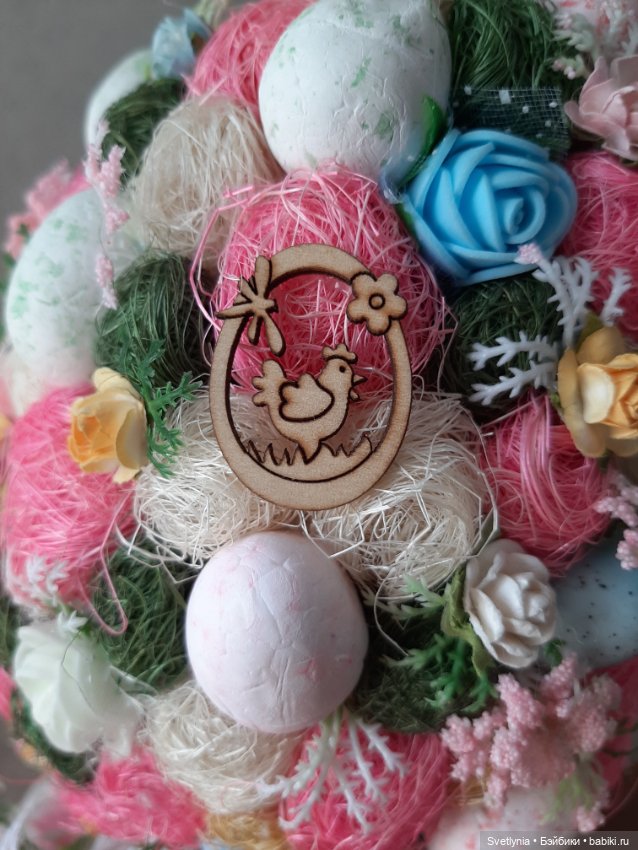 Пасхальный топиарий — Авторские игрушки из разных материалов: синельная проволока (фото 2)
