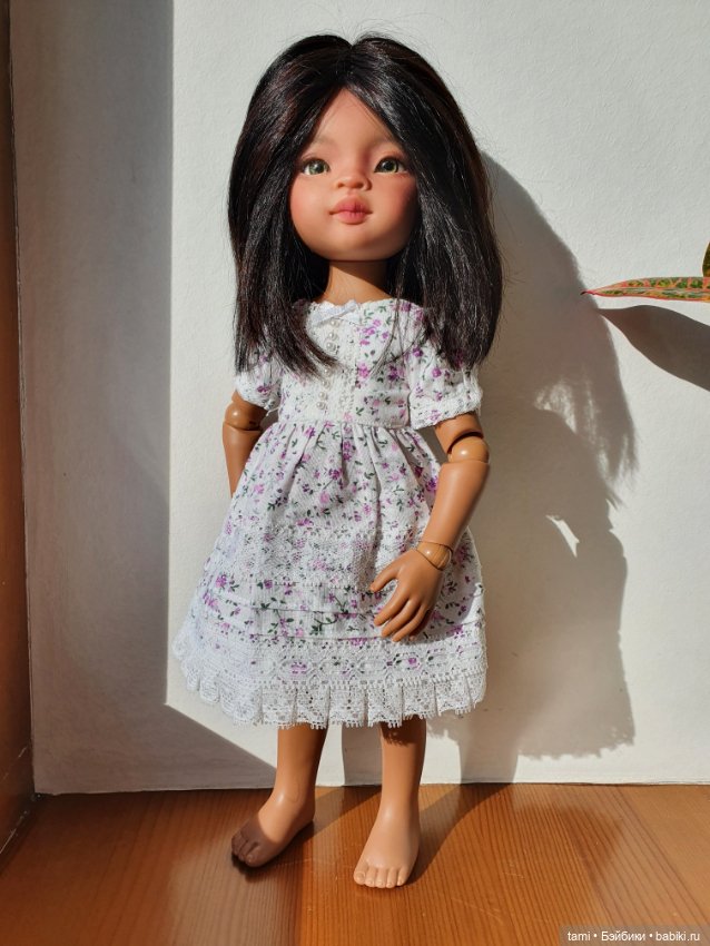 Моя мулаточка Мэйли — ООАК Paola Reina (Паола Рейна) и испанских кукол: перерисовка (фото 3)
