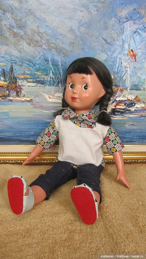 Еще одна реплика Советской куклы от Михаила. Будем знакомы - Леночка (фото 7)