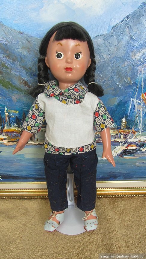 Еще одна реплика Советской куклы от Михаила. Будем знакомы - Леночка (фото 4)