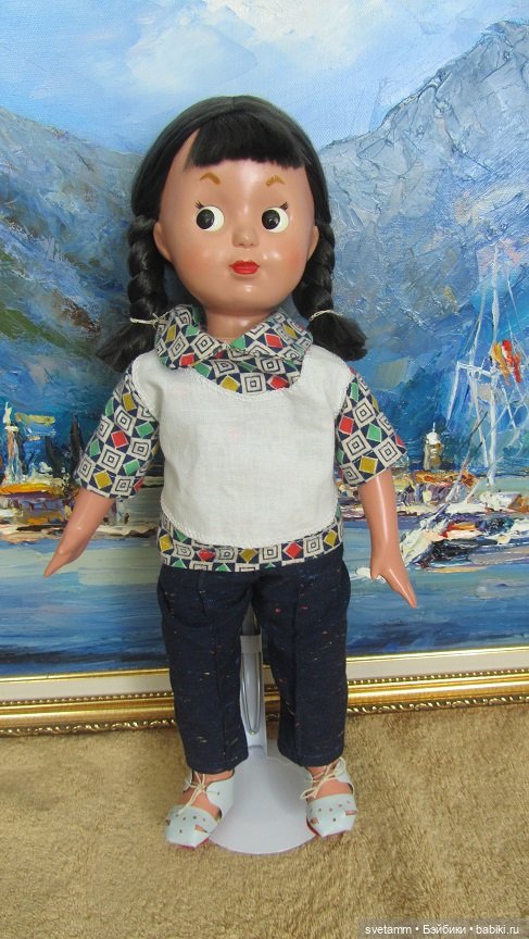 Еще одна реплика Советской куклы от Михаила. Будем знакомы - Леночка (фото 6)