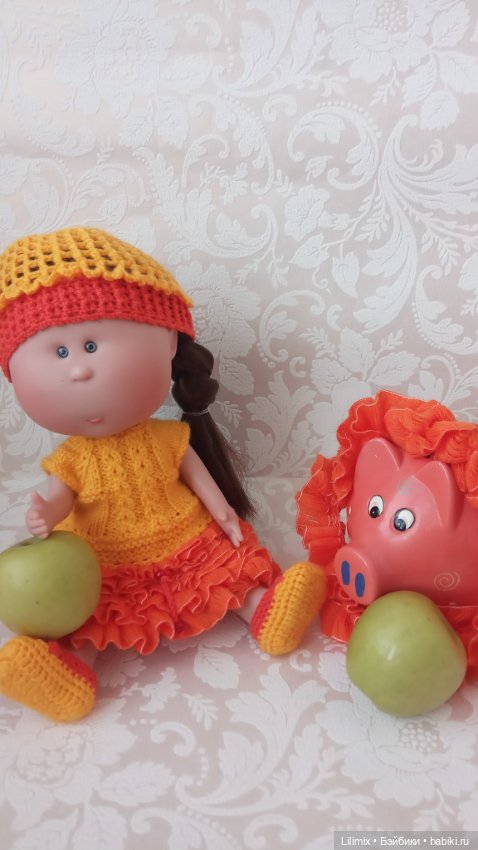 Мия и копилка свинка — Испанские куклы (разное): Vestida de Azul (фото 10)