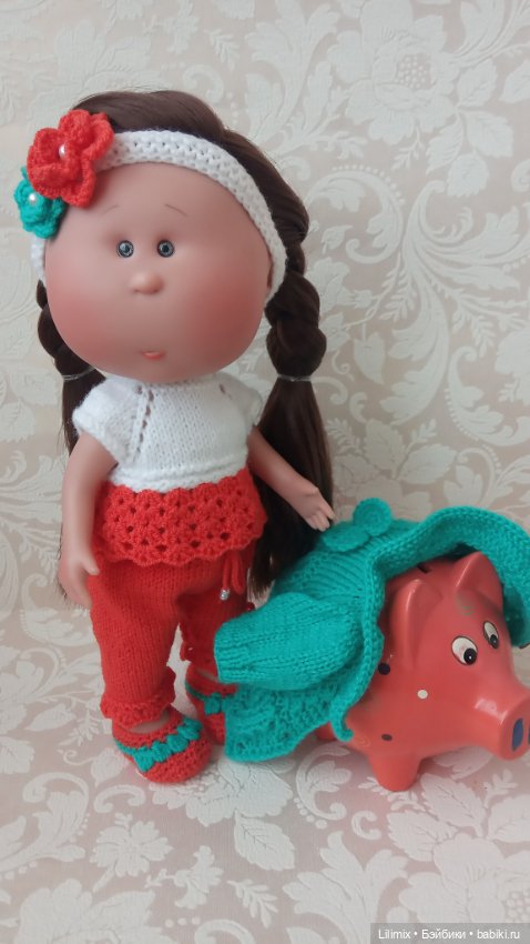 Мия и копилка свинка — Испанские куклы (разное): Vestida de Azul (фото 6)