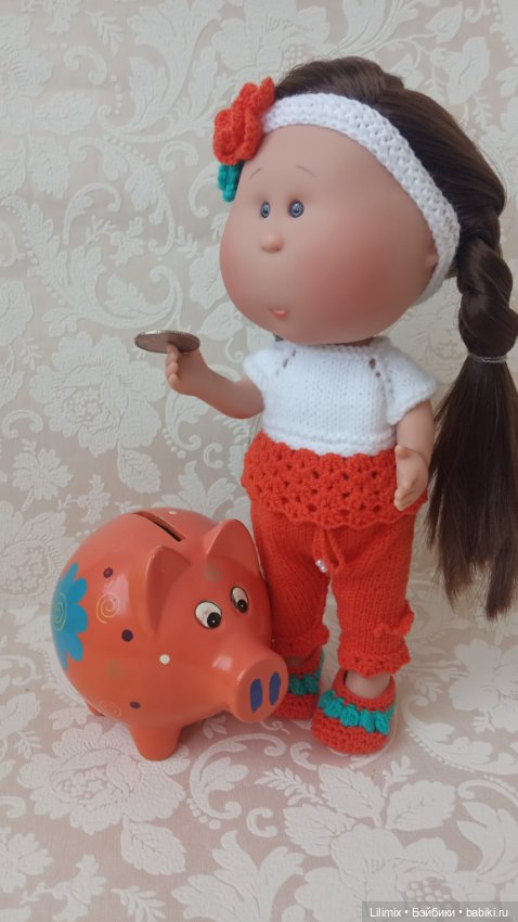 Мия и копилка свинка — Испанские куклы (разное): Vestida de Azul (фото 9)