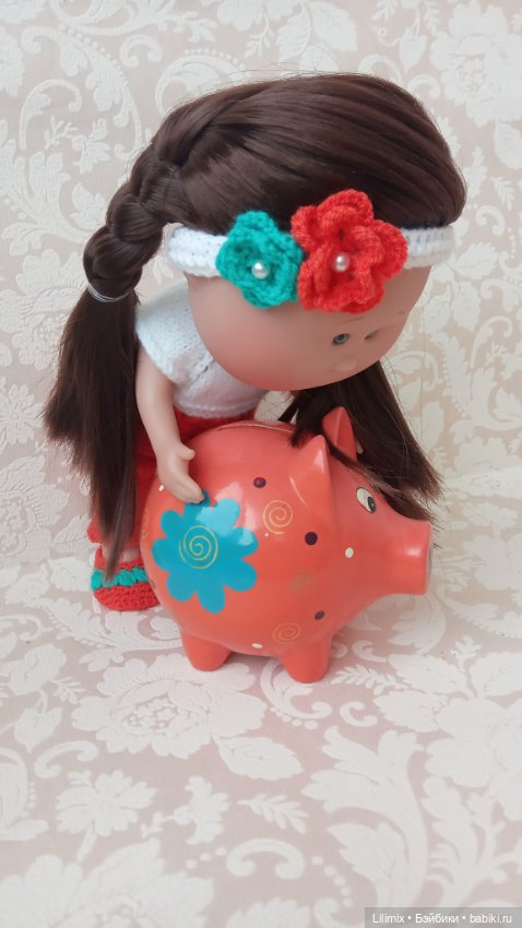 Мия и копилка свинка — Испанские куклы (разное): Vestida de Azul