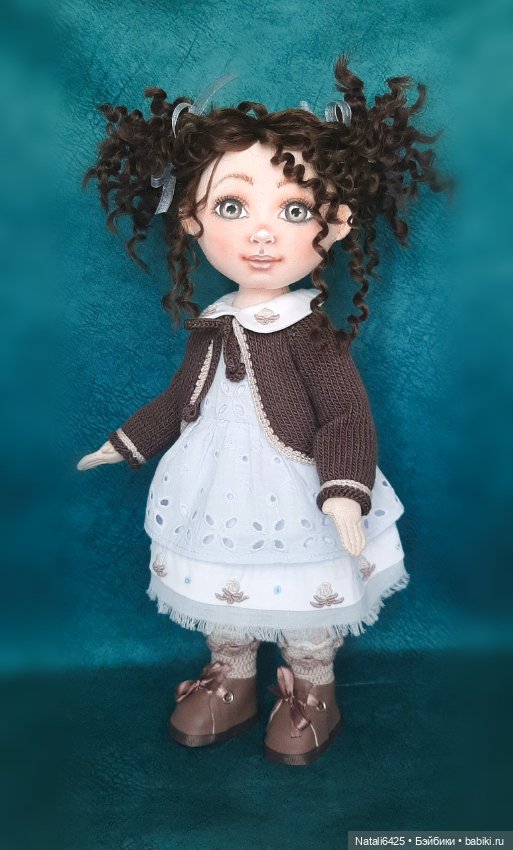 Текстильная куколка ручной работы (фото 3)