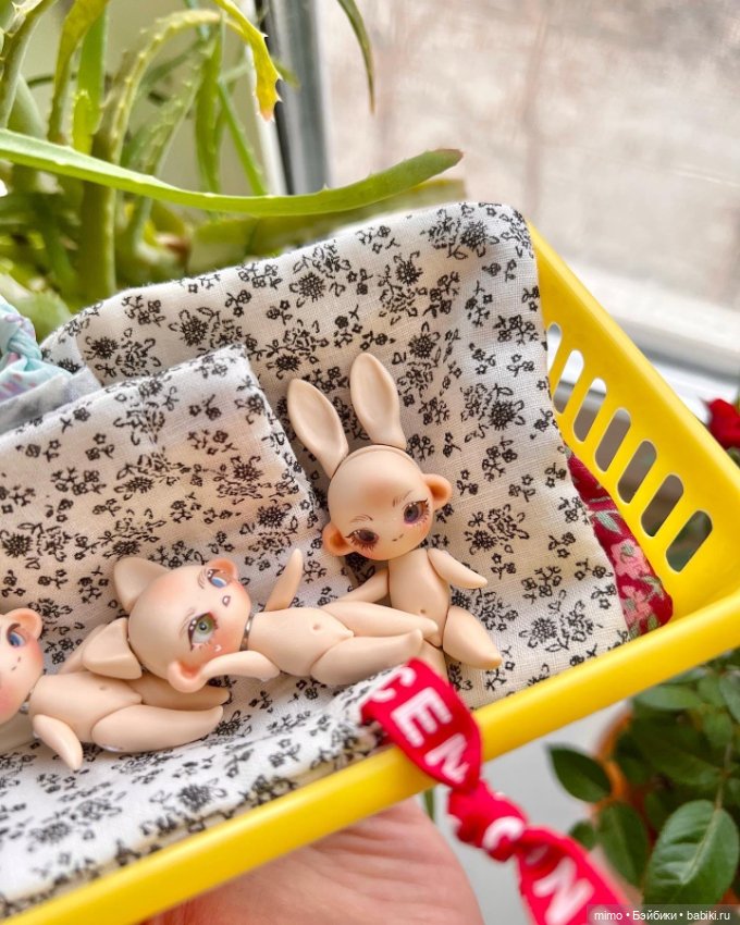 МАлыши 5.5 см — Авторские миниатюрные куклы: лепка (фото 4)