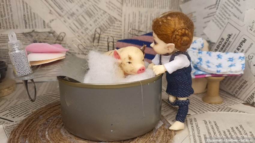 Поросенок и лужа. Realpuki. 154 (фото 9)