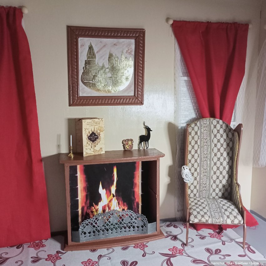 История одного камина — Румбоксы и кукольные интерьеры: фото (фото 2)
