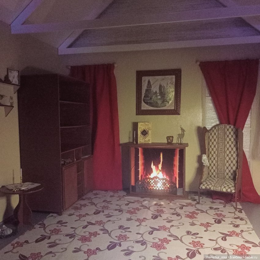 История одного камина — Румбоксы и кукольные интерьеры: фото (фото 3)