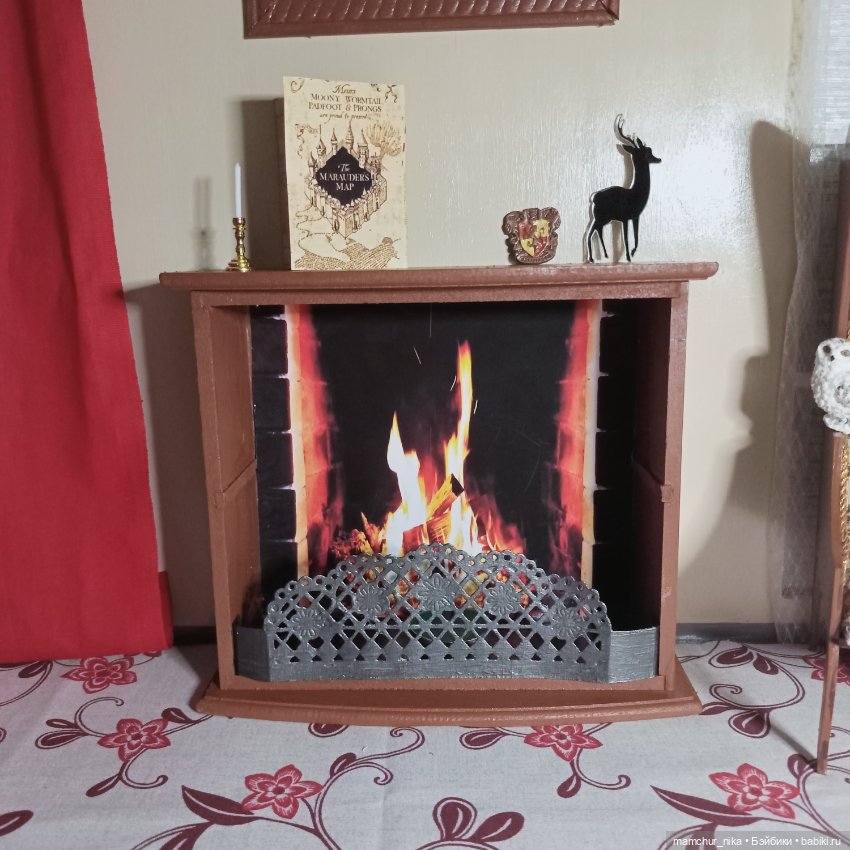 История одного камина — Румбоксы и кукольные интерьеры: фото