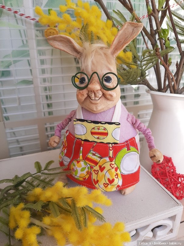 Пасхальные кролики — Лепка авторских игрушек и папье (фото 4)