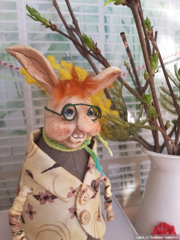 Пасхальные кролики — Лепка авторских игрушек и папье