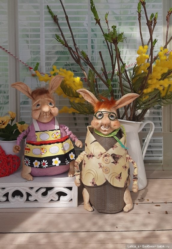 Пасхальные кролики — Лепка авторских игрушек и папье (фото 9)