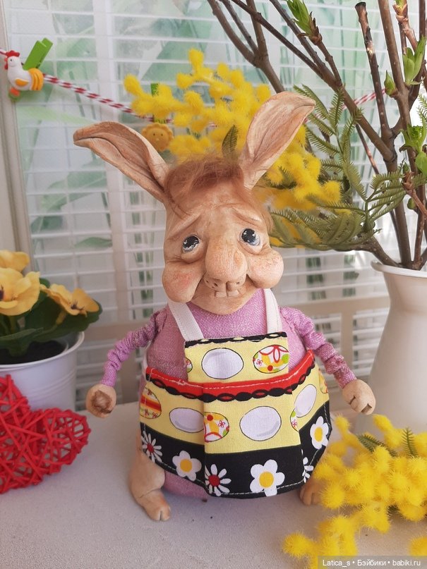 Пасхальные кролики — Лепка авторских игрушек и папье (фото 8)