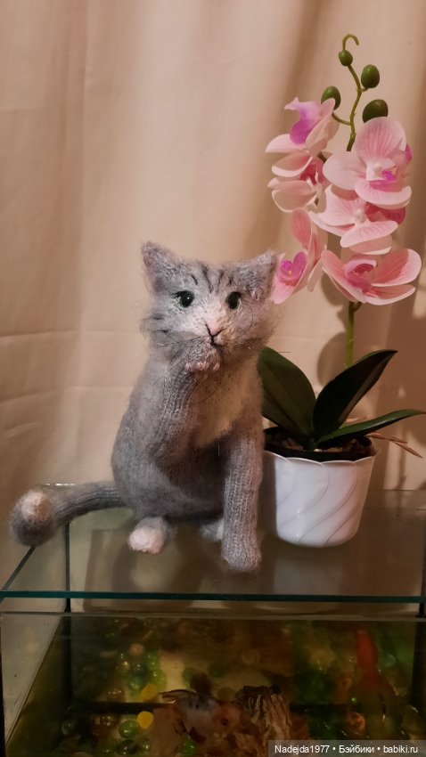 Моя новая работа. Котик по описанию Сары Элизабет Келлнер