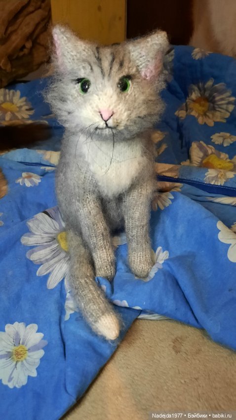 Моя новая работа. Котик по описанию Сары Элизабет Келлнер (фото 5)