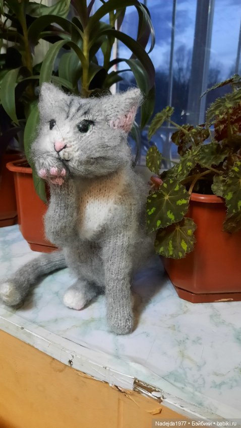 Моя новая работа. Котик по описанию Сары Элизабет Келлнер (фото 10)