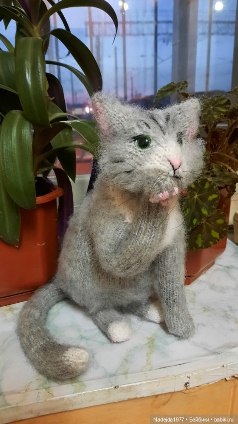 Моя новая работа. Котик по описанию Сары Элизабет Келлнер (фото 9)