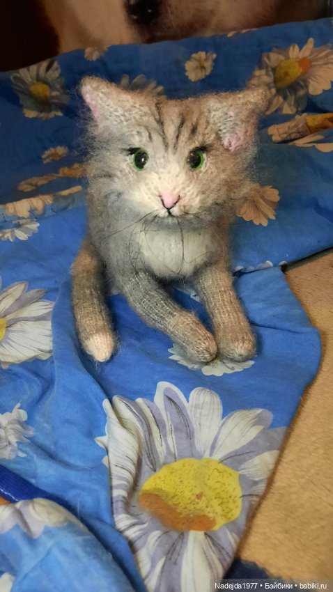 Моя новая работа. Котик по описанию Сары Элизабет Келлнер (фото 4)
