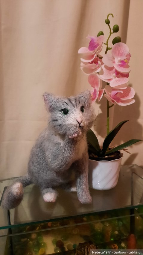 Моя новая работа. Котик по описанию Сары Элизабет Келлнер