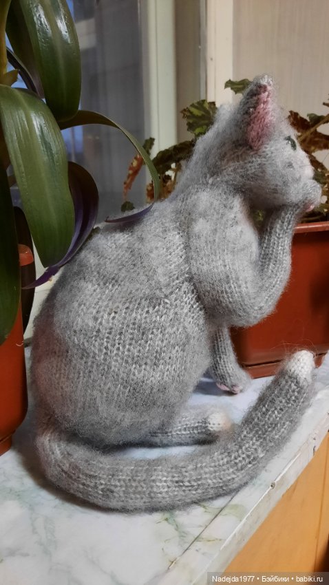 Моя новая работа. Котик по описанию Сары Элизабет Келлнер