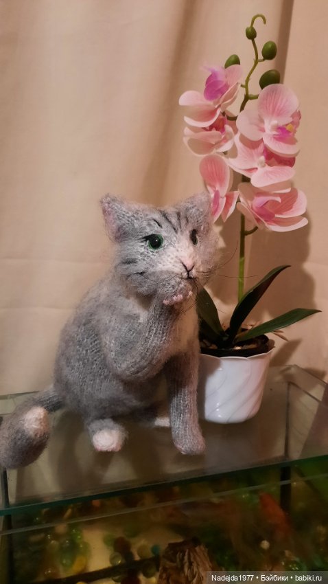 Моя новая работа. Котик по описанию Сары Элизабет Келлнер