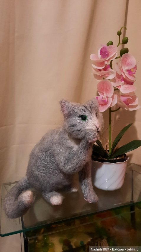 Моя новая работа. Котик по описанию Сары Элизабет Келлнер