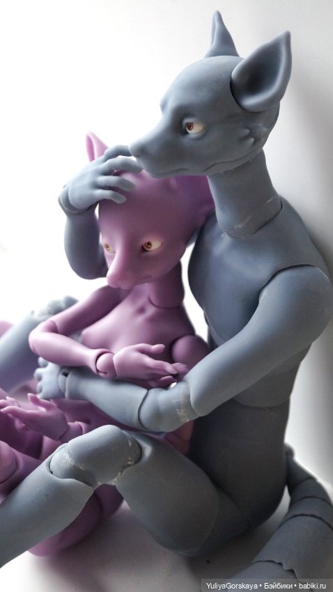 Парочка лис Esteradolls — Гибридизация кукол BJD (БЖД): пересадка головы (фото 9)