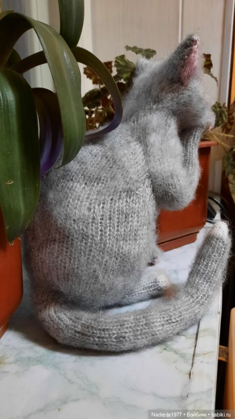 Моя новая работа. Котик по описанию Сары Элизабет Келлнер