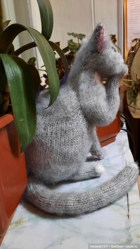 Моя новая работа. Котик по описанию Сары Элизабет Келлнер