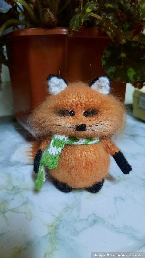 Связанные лисята — Вязаные игрушки и амигуруми: крючком