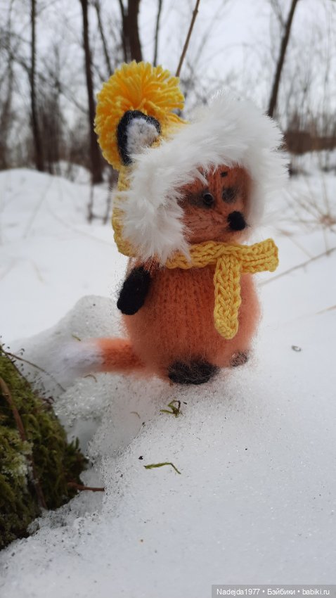 Связанные лисята — Вязаные игрушки и амигуруми: крючком